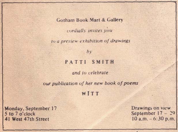 Gotham Book Mart Invitation